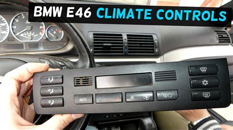 BMW E46 CLIMATE CONTROL AC A C HEATER CONTROL BUTTON REMOVAL