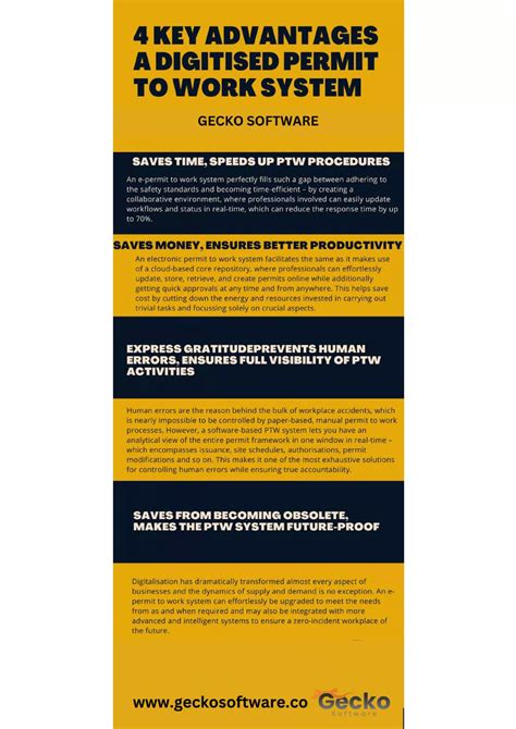 4 Key Advantages a Digitised Permit to Work System | PDF