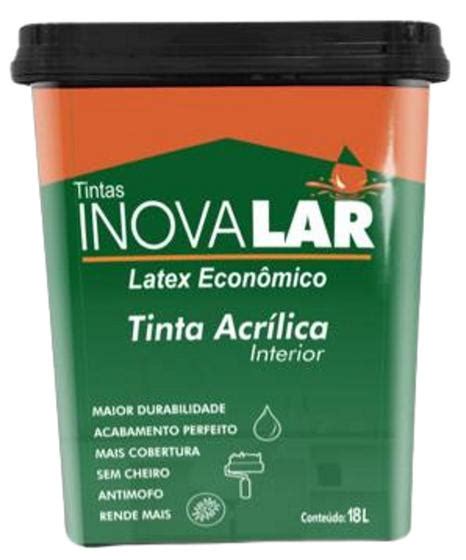 Tinta Acr Lica Econ Mica L Sem Cheiro Anti Mofo Branca Inovalar