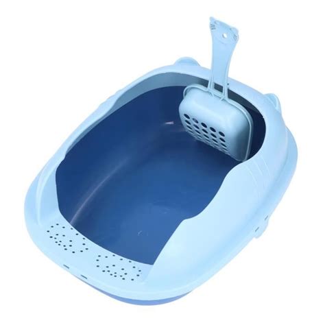 EBTOOLS Toilettes pour chat semi fermées Bac à litière semi fermé anti