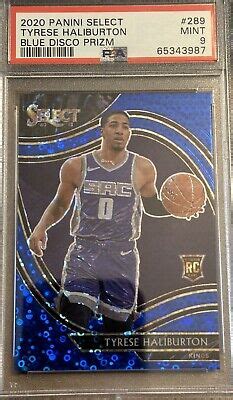 2020 Select Blue Disco Courtside Tyrese Haliburton D 25 Rc Rookie