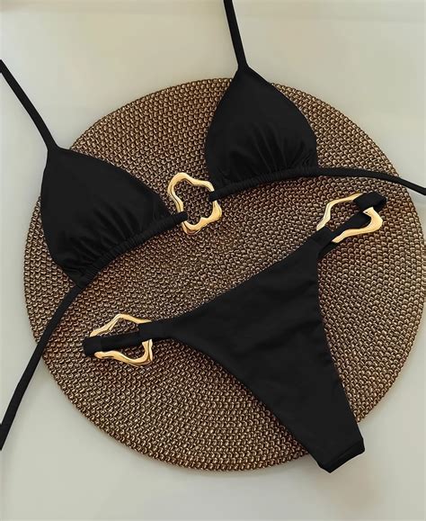 Sexy Halter Micro Bikini Women Swimsuit Solid Swimwear Thong