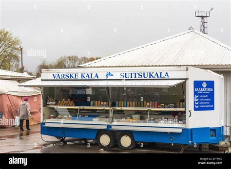 Fresh And Smoked Fish Sold From A Trailer By Saarepiiga In Tartu