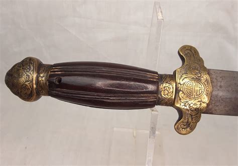 Circa 1900 Chinese Short Jian Sword Sally Antiques