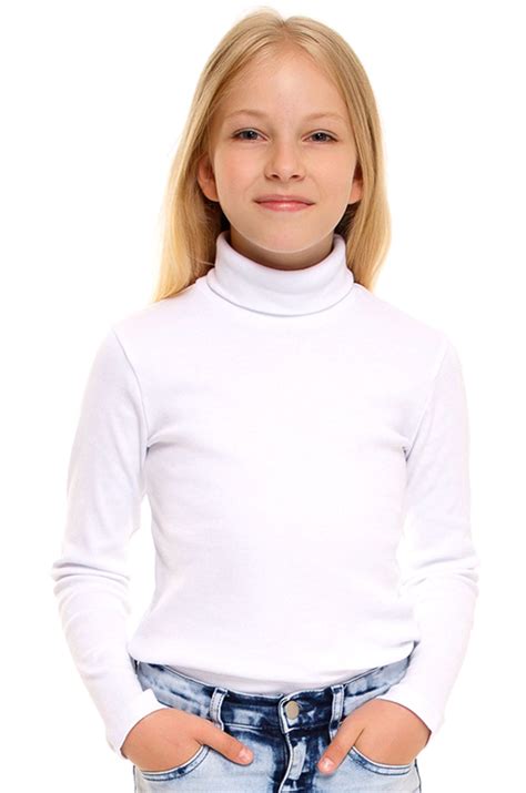 Водолазка для девочки Апрель 6673355 белый купить оптом в HappyWear.ru