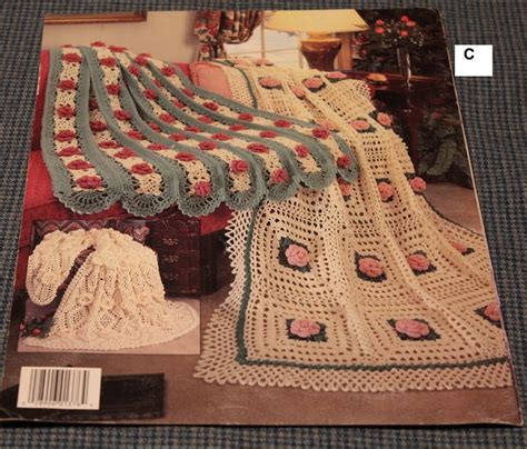 Crochet Afghans Pattern Books Leisure Arts Leaflets Quick Etsy