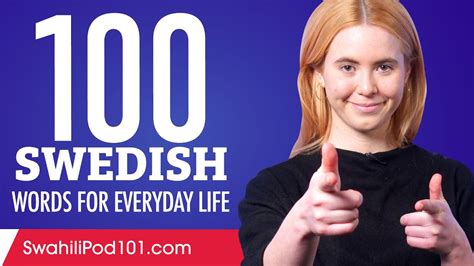 100 Swedish Words for Everyday Life - Basic Vocabulary #5 - YouTube