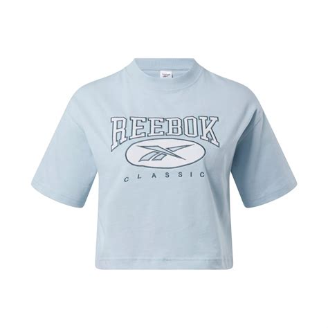 Reebok官方旗艦 CL AE BIG LOGO CROP TEE 短袖上衣 女 100036316 Reebok Yahoo奇摩購物中心