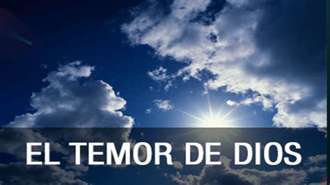 El principio de la sabiduría es el temor de Dios