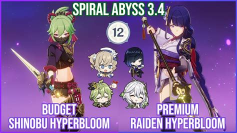 GIBudget Shinobu Hyperbloom X Premium Raiden Hyperbloom Spiral