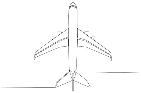 Airplane Drawing Top View