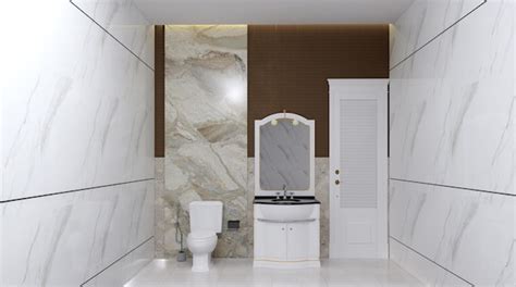 Premium Photo D Modern Classic Bathroom Design