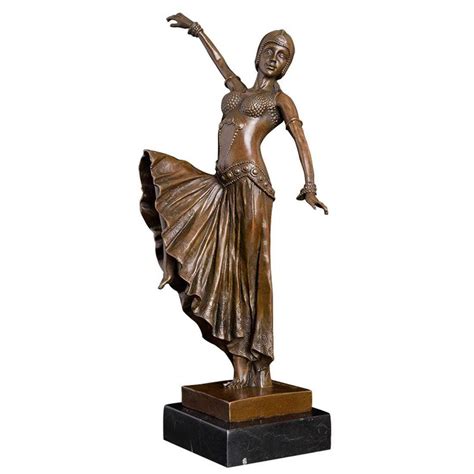 bronze dancing girl statue