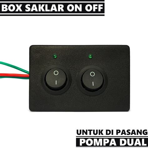 Jual Box Saklar On Off Untuk Pompa Dual Dilengkapi Saklar Dan Led