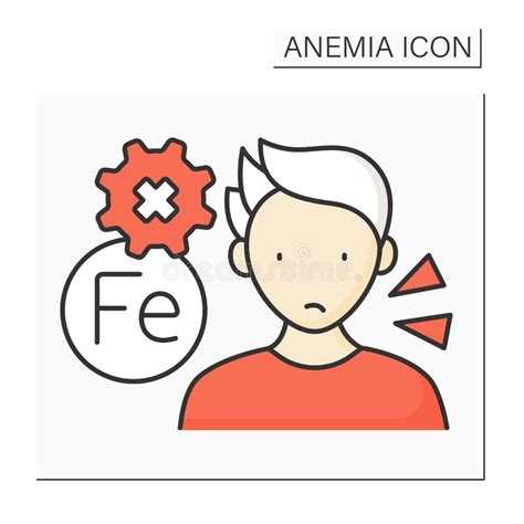 Anemia Color Icon Stock Vector Illustration Of Health