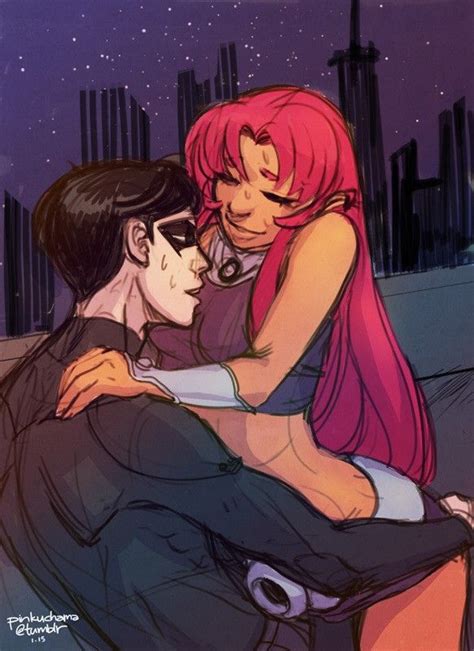 Nightwing And Starfire In 2024 Teen Titans Starfire Nightwing And