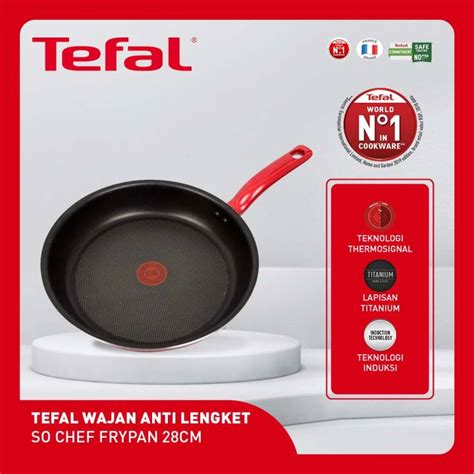 Tefal So Chef Frypan Cm Wajan Anti Lengket Lazada Indonesia