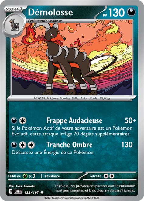 Démolosse Écarlate Et Violet Flammes Obsidiennes 133 — Poképédia