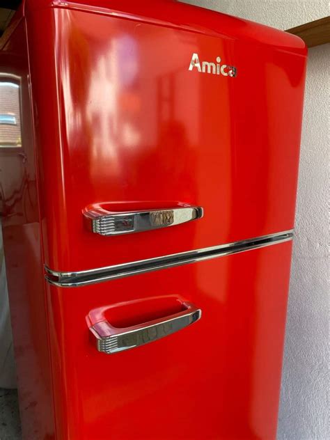 Amica Retro K Hlschrank Ksr Mit Gefrierfach Edelk Che