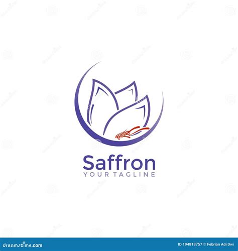 Saffron Logo Icon Vector Design Template Stock Vector Illustration Of