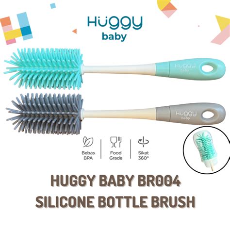 Jual Huggy Baby Br Soft Touch Silicone Bottle Brush Sikat