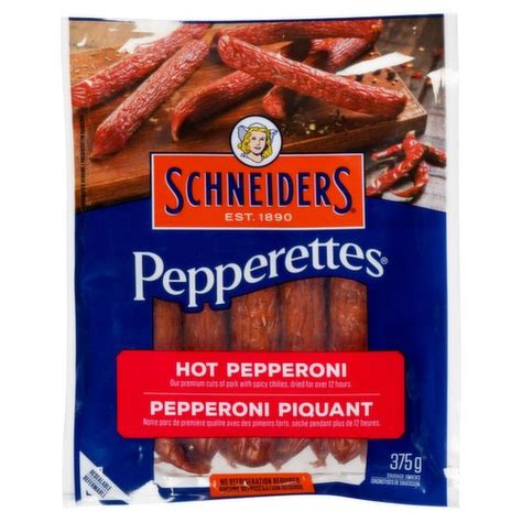Schneiders Pepperettes Sausage Sticks Hot Pepperoni