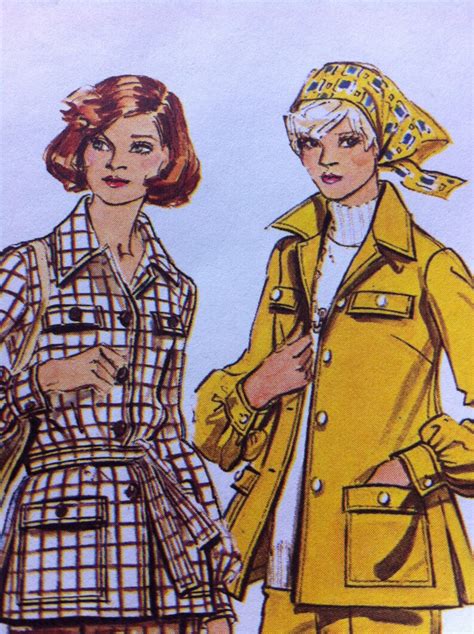 Vintage 70s Shirt Jacket Skirt And Pants Pattern SIMPLICITY No 6106