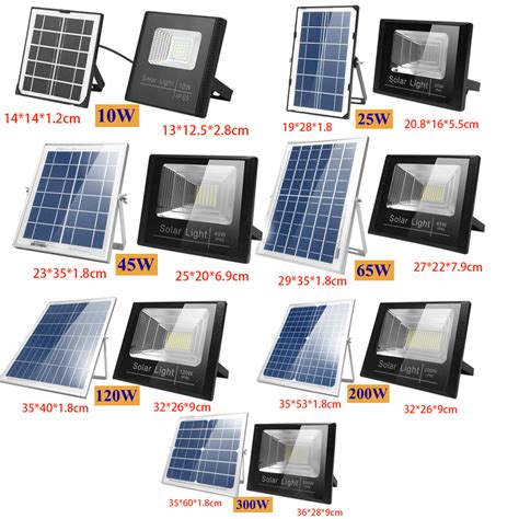 15W 25W 40W 60W 100W 200W 300W Waterproof Luz Exterior Solar Outdoor