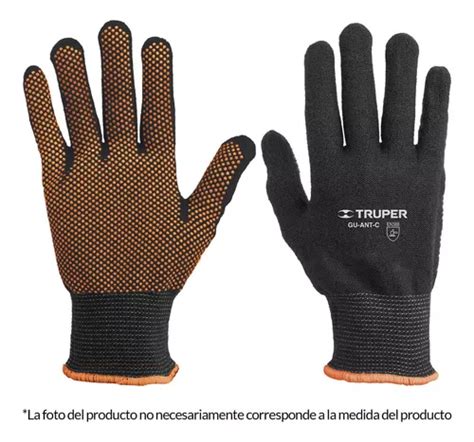 Guantes Nylon Puntos Pvc Palma Medianos 12651 6 Pz Meses Sin Intereses