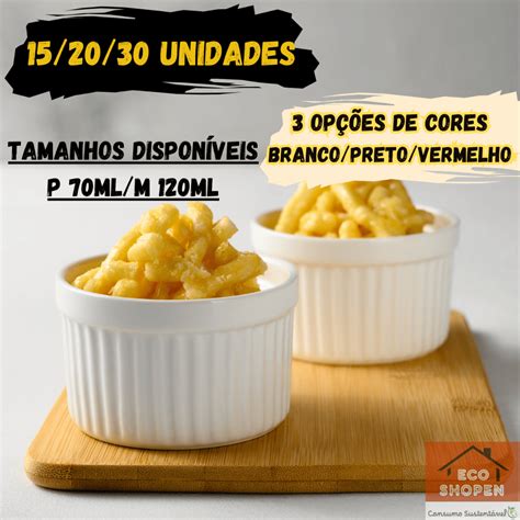 Conjunto Ramekin NAWO Canelado Ramequim Melamina Molho Buffet Molheira