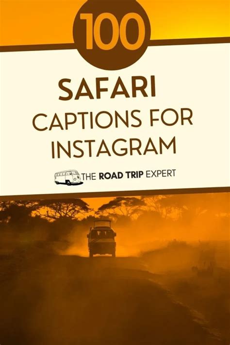 Incredible Safari Captions For Instagram With Puns