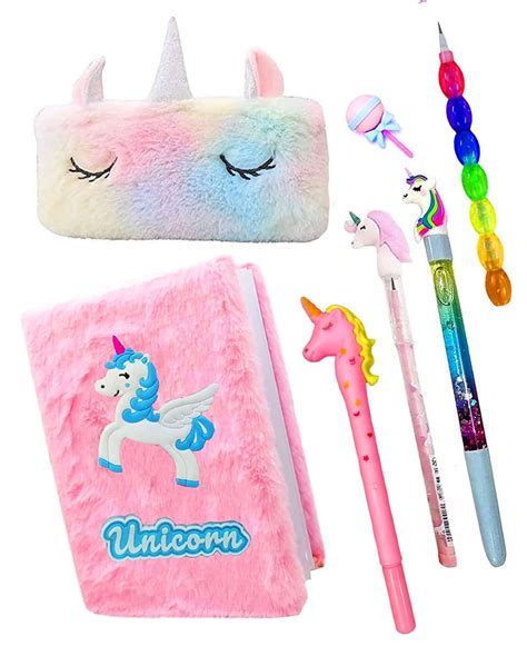 Buy Kobbet Piece Unicorn Stationery Set For Girls A Size Unicorn