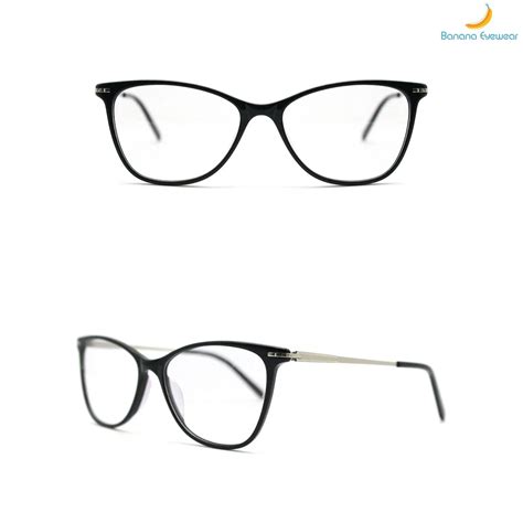 New Launched Cat Eye Acetate And Metal Combination Eyeglasses Frame