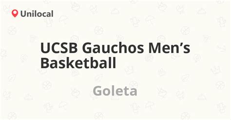 UCSB Gauchos Men’s Basketball – Goleta, UCSB Campus - The Thunde… (3 opiniones y dirección)