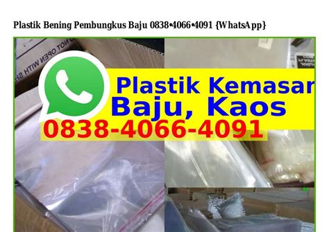 Plastik Bening Pembungkus Baju Pdf Docdroid