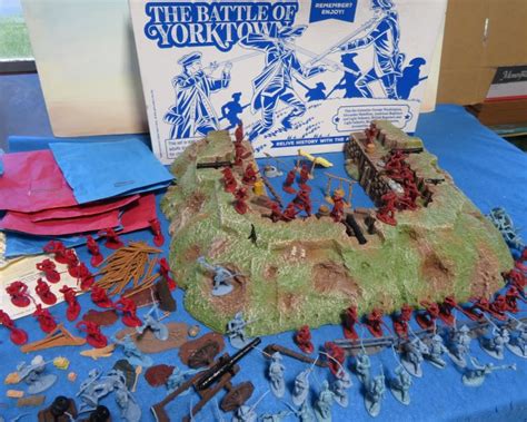 Barzso The Battle Of Yorktown Playset 1 32 54mm Playsets Rev War Playsets Manufacturers 54mm