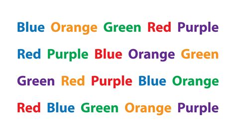 Stroop Effect Experiment In Psychology