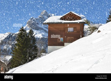 Winter in the Swiss Alps Stock Photo - Alamy