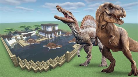 Minecraft Dinosaurs T Rex Vs Spinosaurus