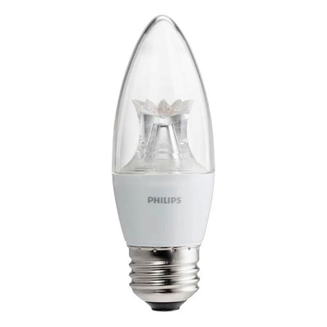 Philips 60 Watt Equivalent B11 Dimmable LED Blunt Tip Candle Soft White