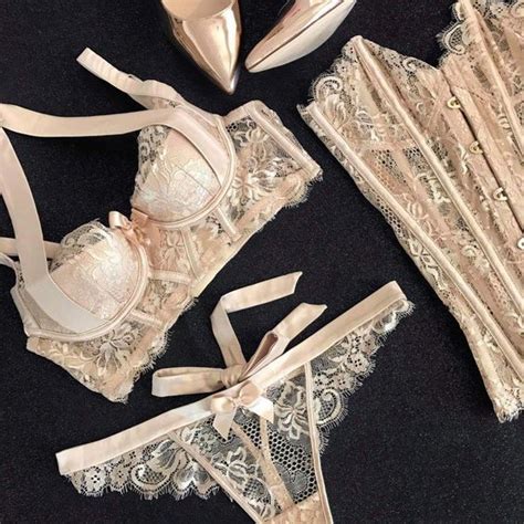 Pin On Gold Beige Lingerie