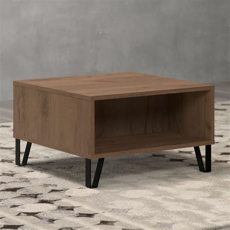 Trendteam Mesa De Centro Montez Color Roble Dorado Artesanal