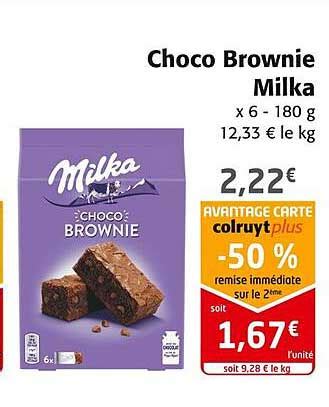 Promo Choco Brownie Milka Chez Colruyt Icatalogue Fr