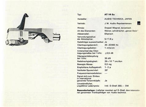 Audio Technica AT 14 Eu Hifi Wiki