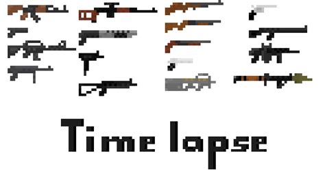 Drawing Pixel Art Guns Time Lapse Youtube