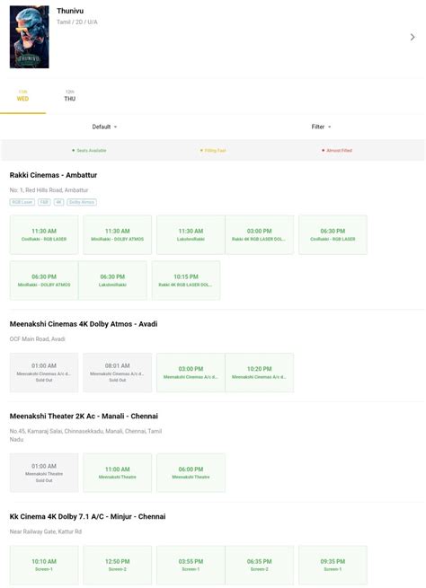 Amuthabharathi On Twitter Thunivu Bookings Opened Chennai Rakki