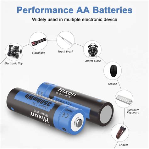 Aa Rechargeable Lithium Batteries 1.5v 3500mwh 4pcs Pack - Buy ...