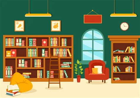 Best Library Vector Illustration Illustration download in PNG & Vector format