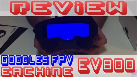 FR review test Eachine EV800 Goggles FPV (bonggood.com) - YouTube