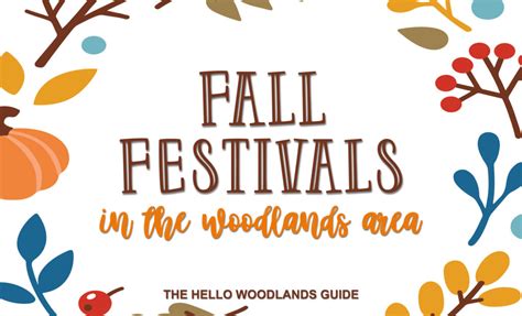 Local Fall Festivals In The Woodlands And Montgomery County Area